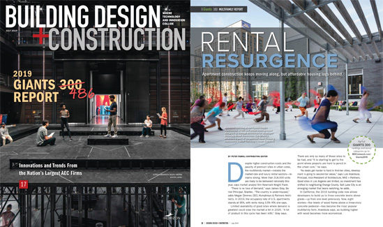Building Design + Construction, July 2019 Issue Cover